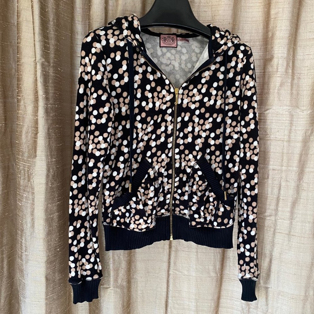 Juicy Couture Terry Cloth Zipper Hoodie - Size M - Picture 2 of 6